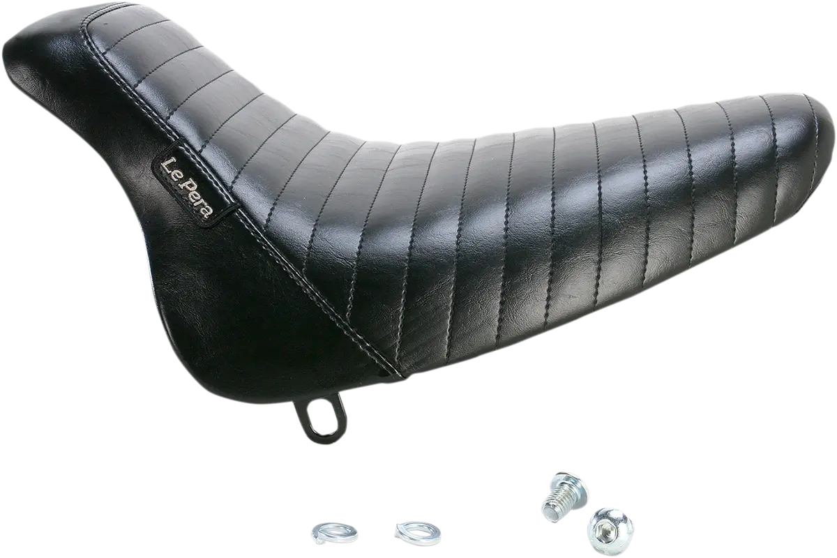 Le Pera Bare Bones solosæde - sort plisseret