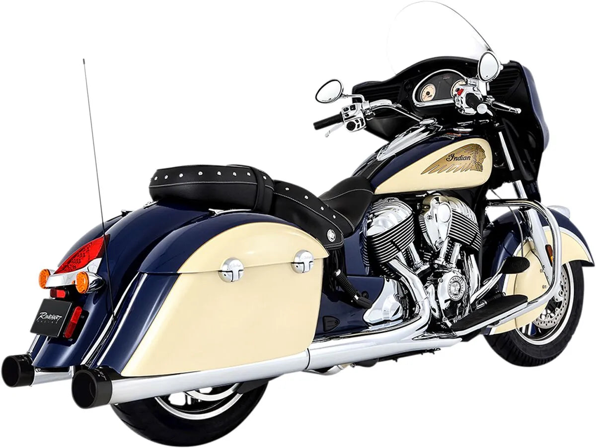 Rinehart Racing 4" Slip-on Mufflers For Indian Chief