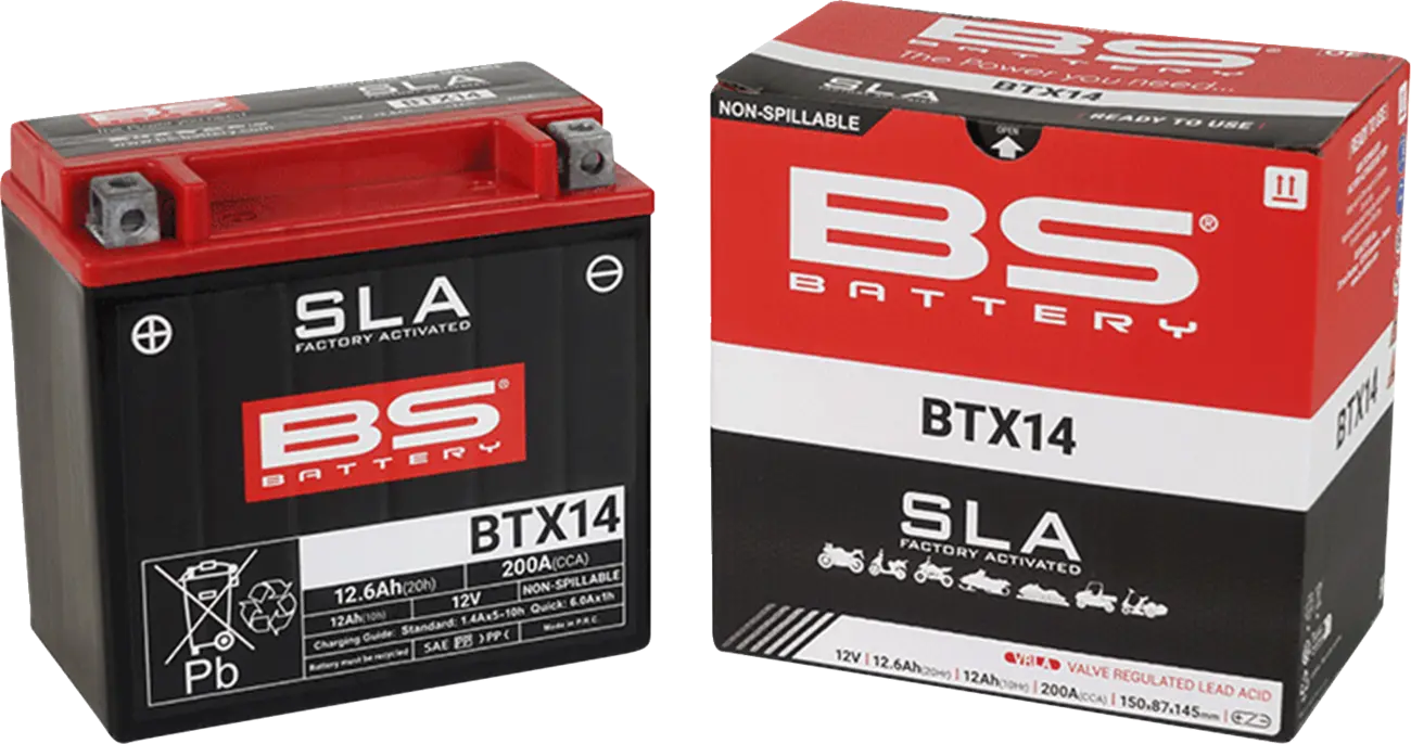 Bs Batteri Agm 12ah Motorcykel Batteri