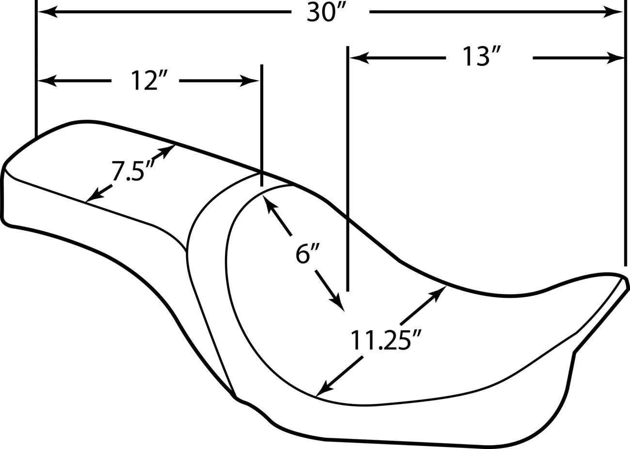 Drag Specialties Predator 2-up sæde