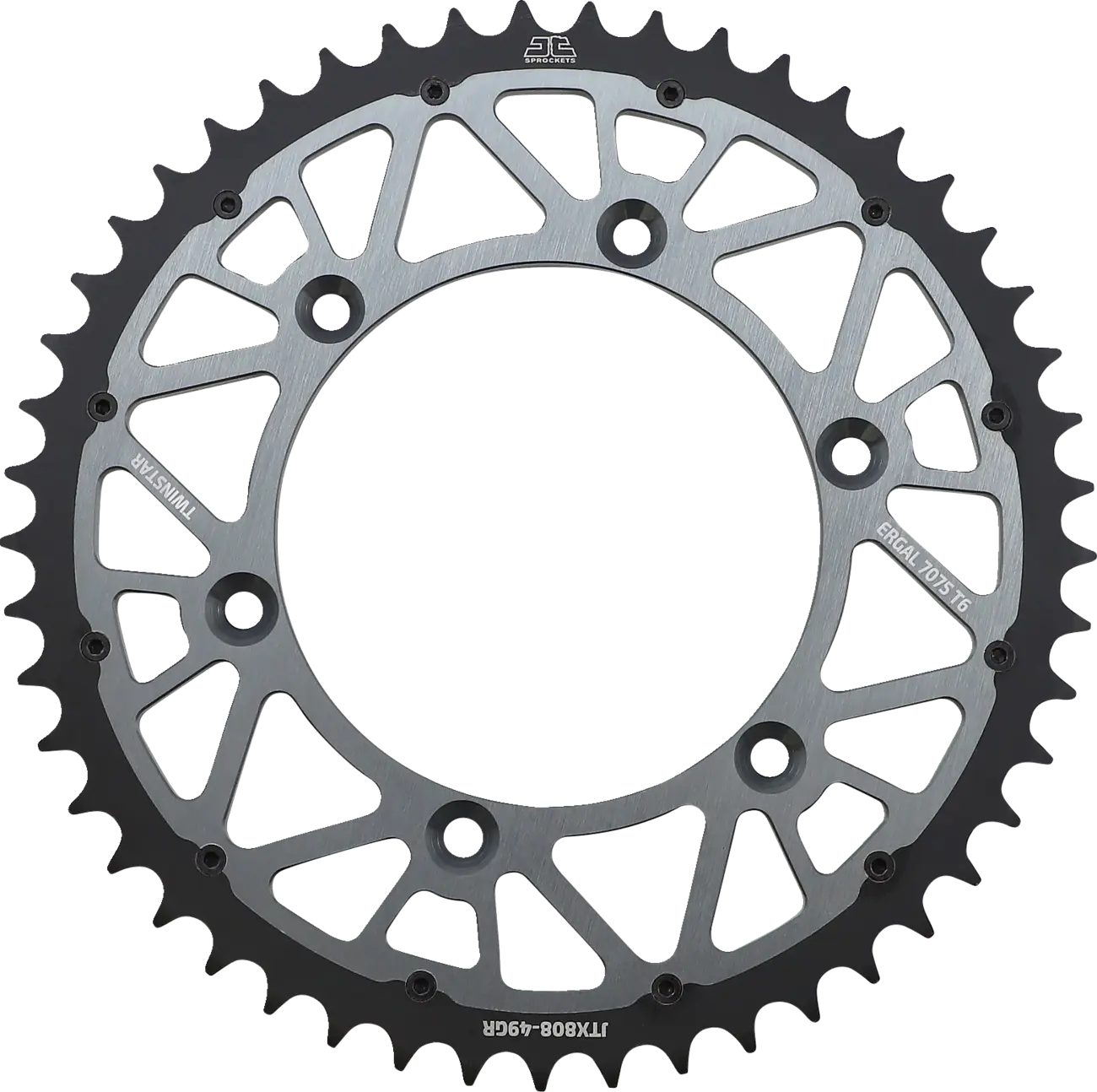 JT Sprockets Twinstar Baghjul 520-49t Grafit
