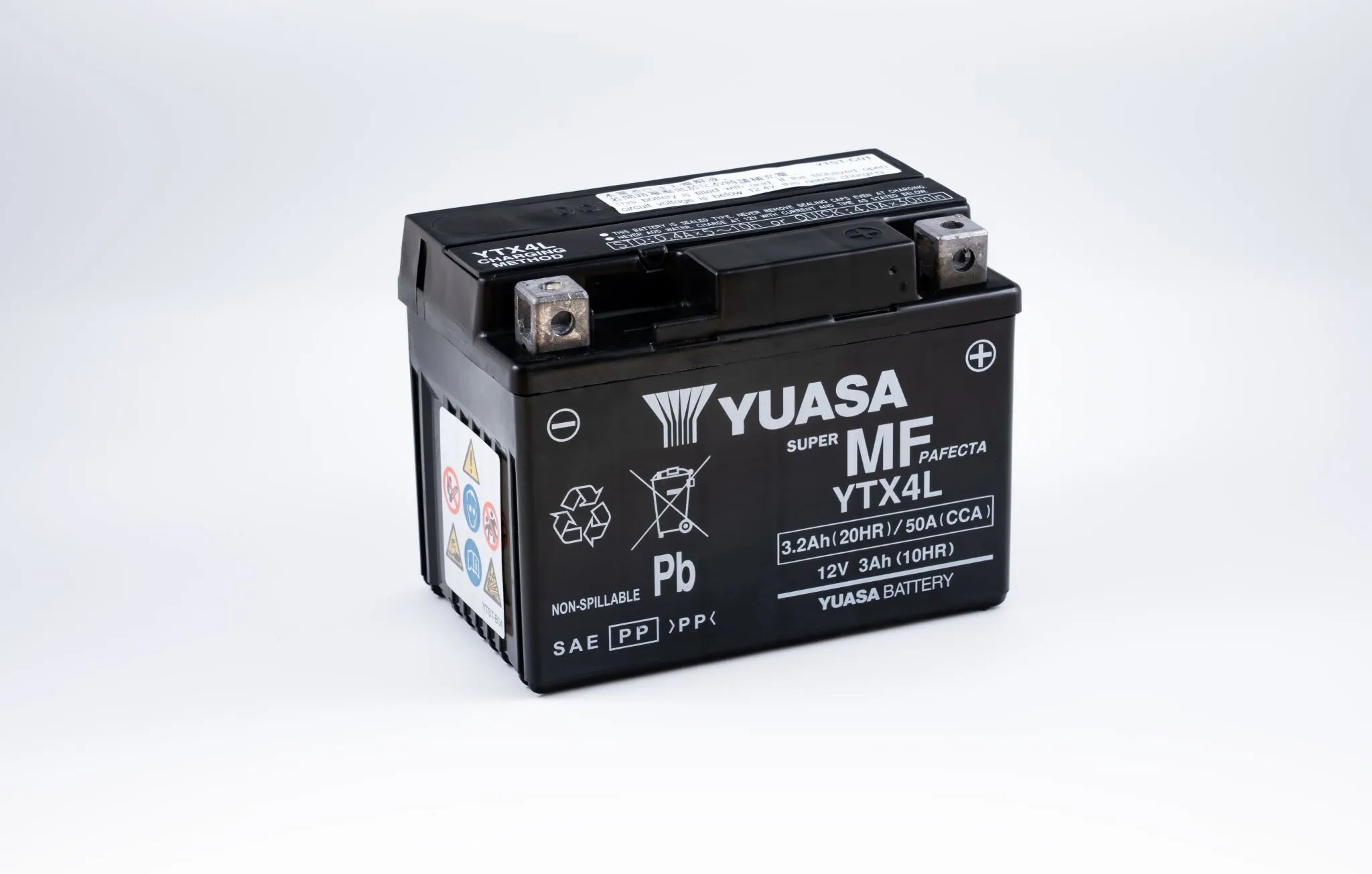 Yuasa Ytx4l Agm vedligeholdelsesfrit batteri