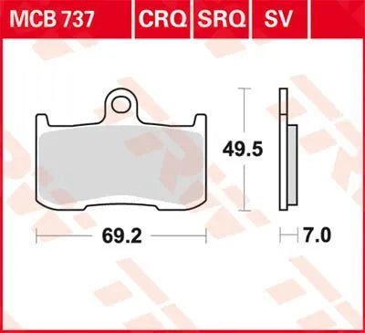 Trw All Round Sintered Metal Brake Pads Set Of 2