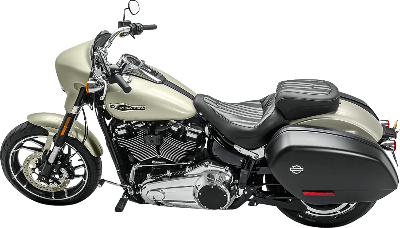 Mustang Touring Seat - Sort Vinyl Comfort