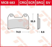 Trw Sv Series Sintered Brake Pads - Front