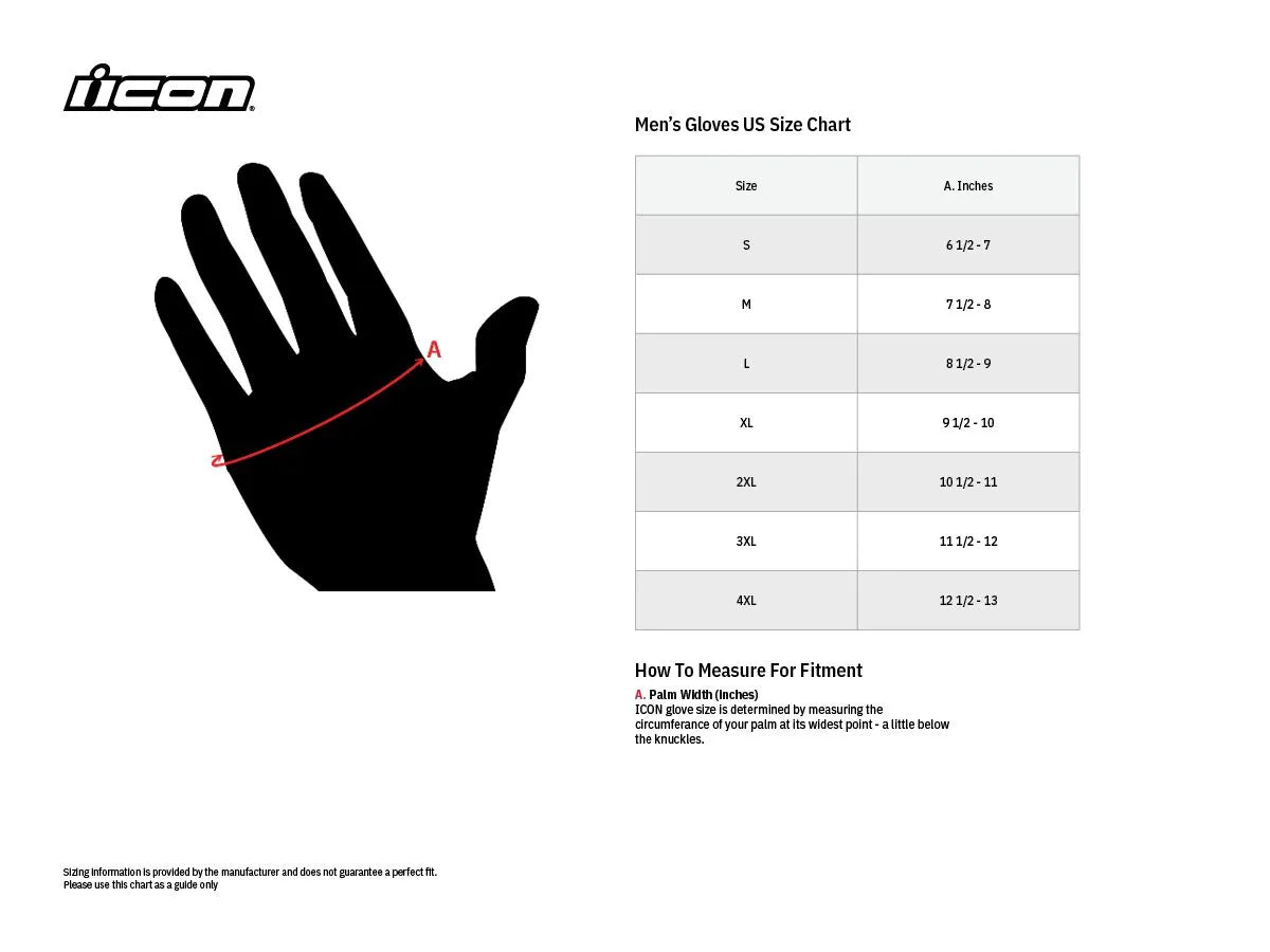 Icon Pdx3 Waterproof Motorcycle Riding Gloves - Black