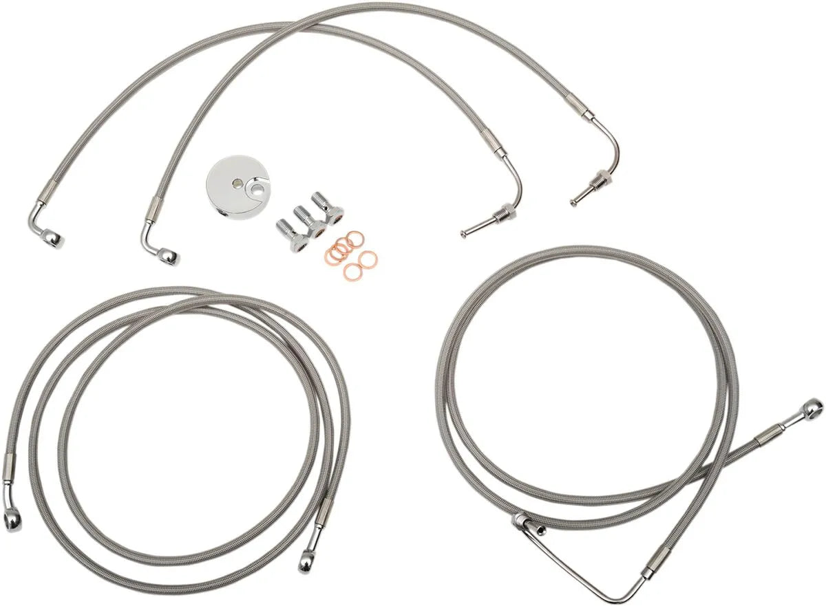 La Choppers Stainless Steel Brake Line Kit With Abs