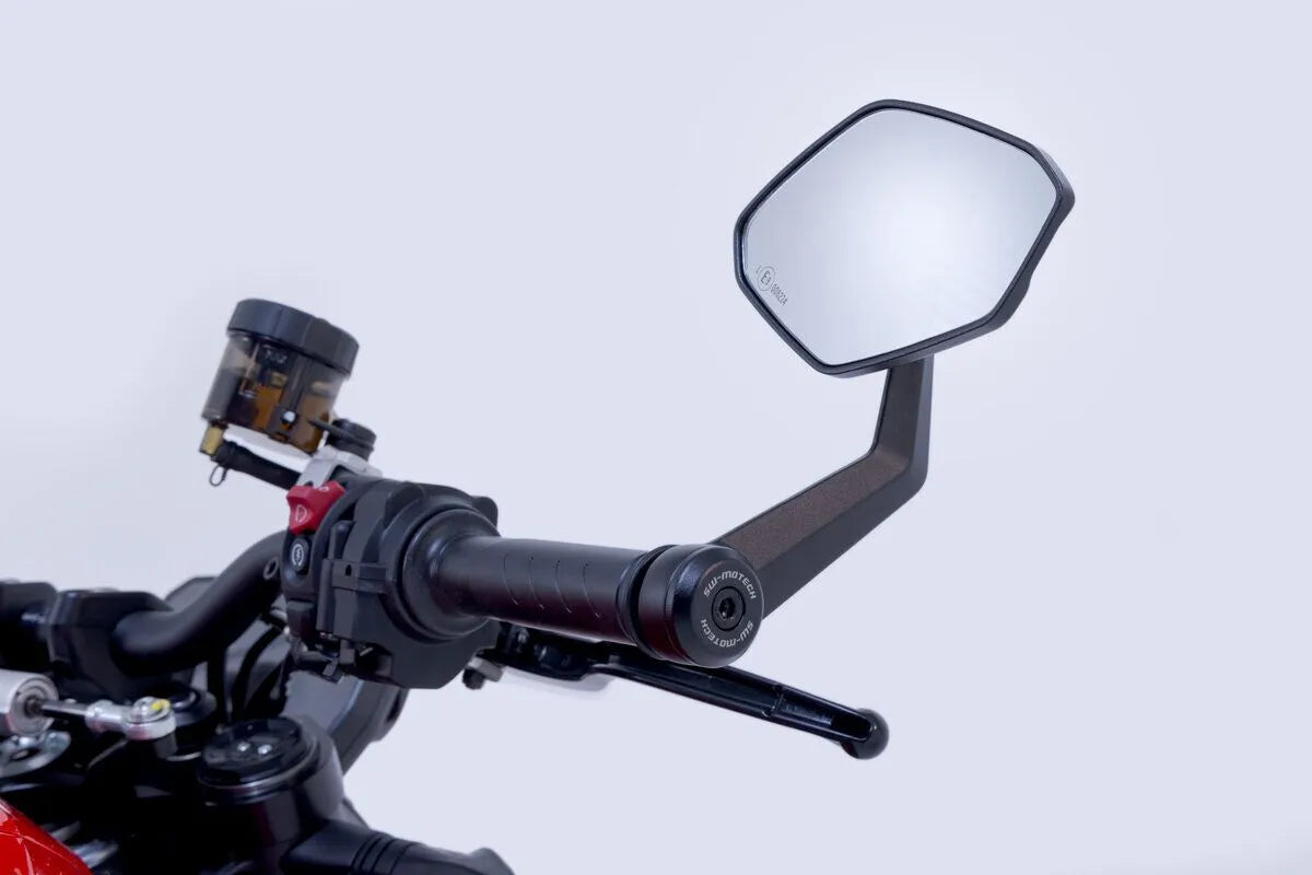 Sw-motech Bar End Spejle - Sort Aluminium