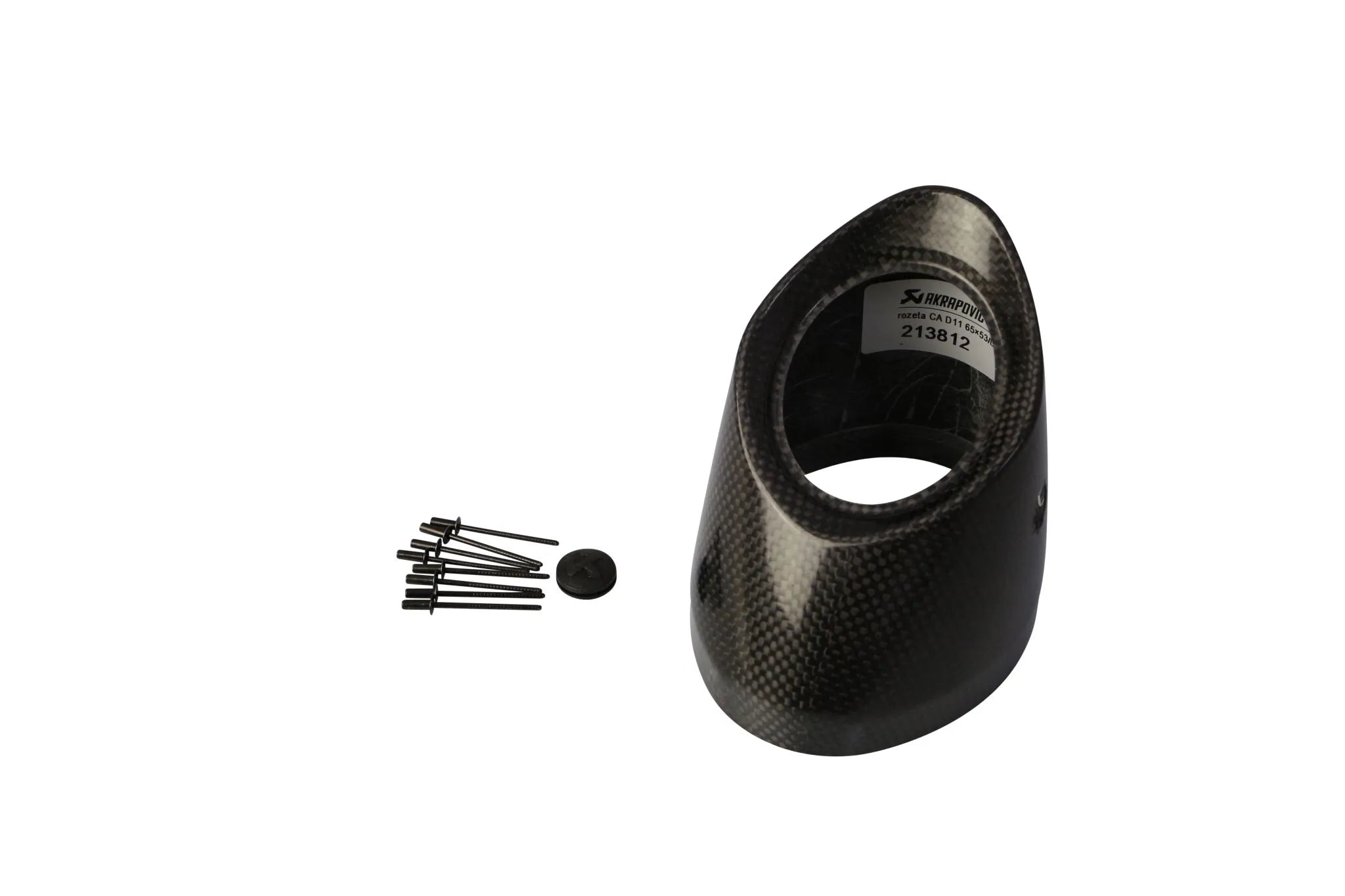 Akrapovic Muffler End Cap - Carbon Fiber Replacement