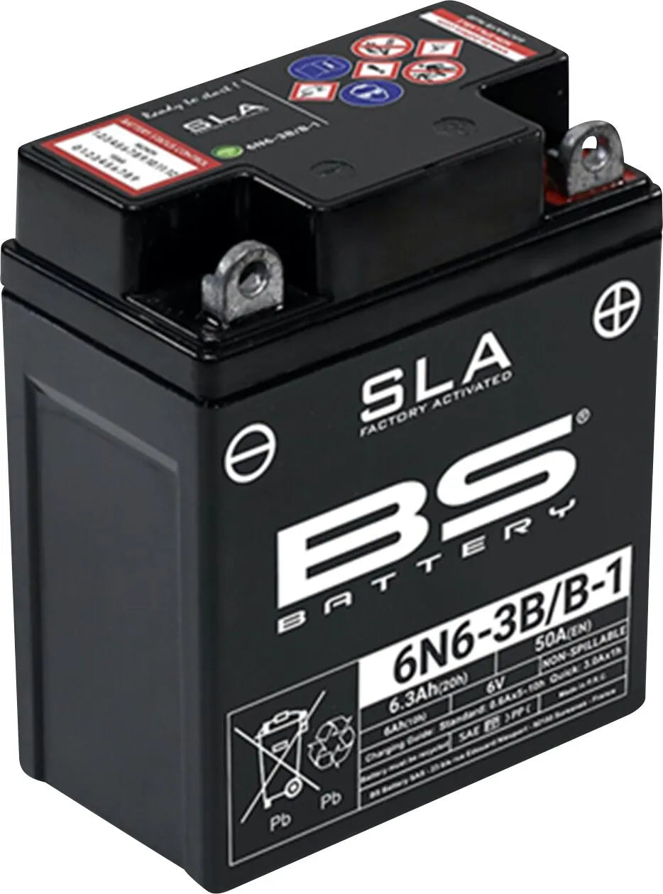 Bs Batteri Agm 6v 6ah Motorcykel Batteri