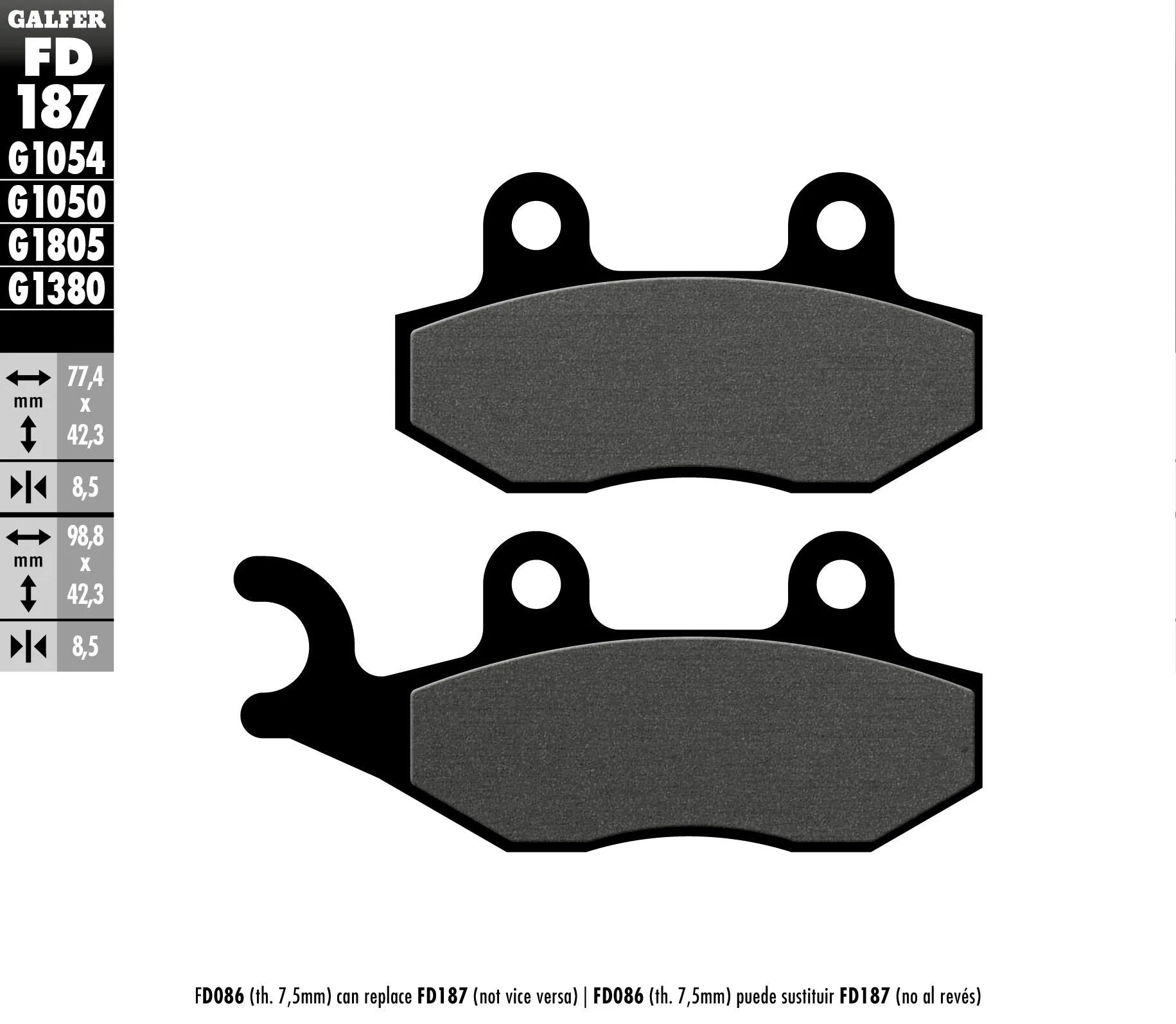 Galfer Organic Brake Pad Set