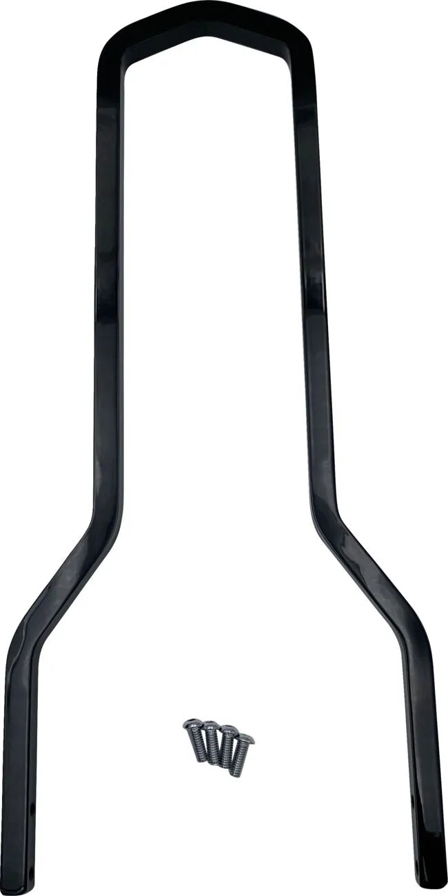 Drag Specialties Rund Sissy Bar - Sort, 14.75"