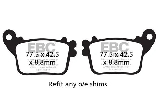 Ebc Vee Semi-sintered Brake Pads