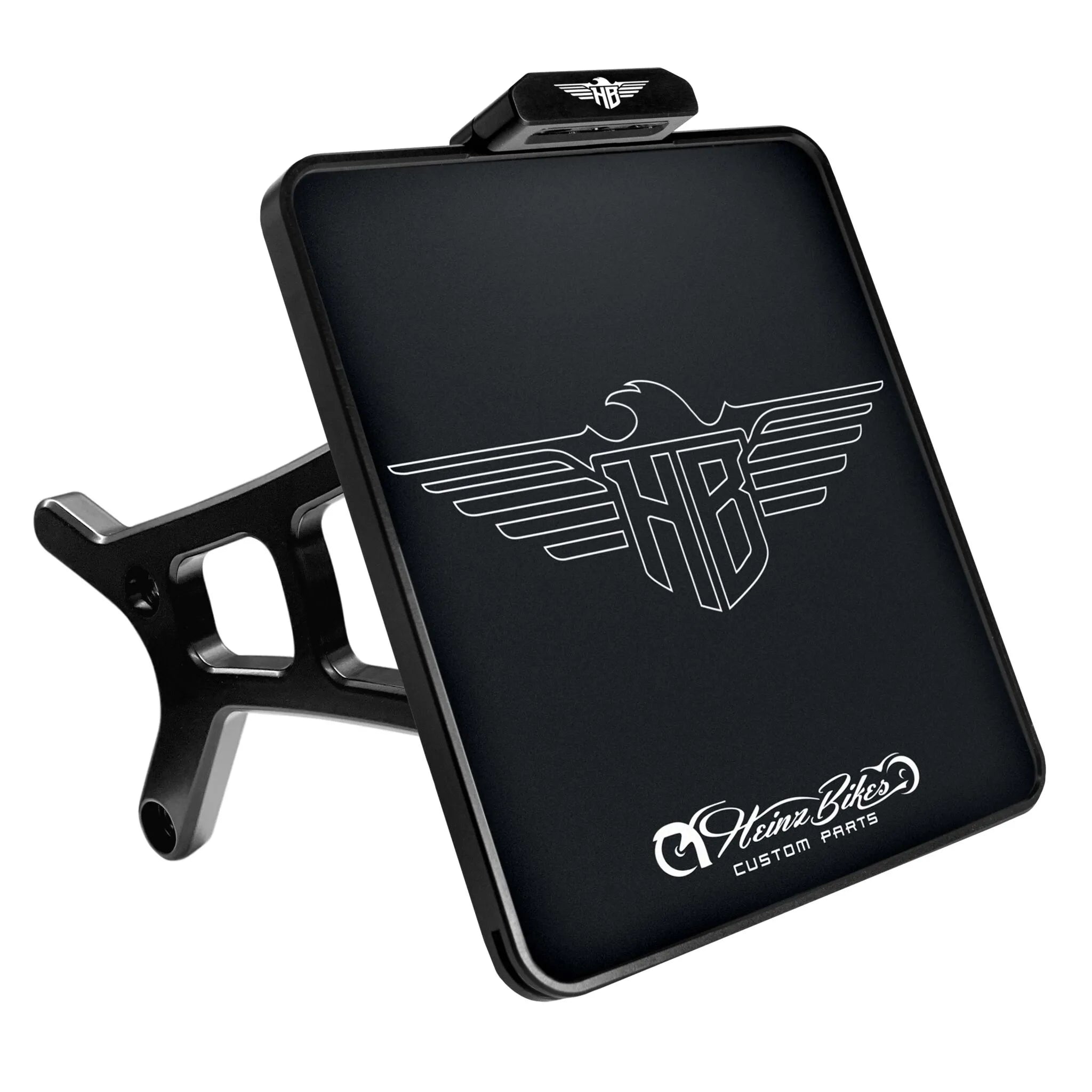 Heinz Bikes Side Mount License Plate Holder For Harley Davidson