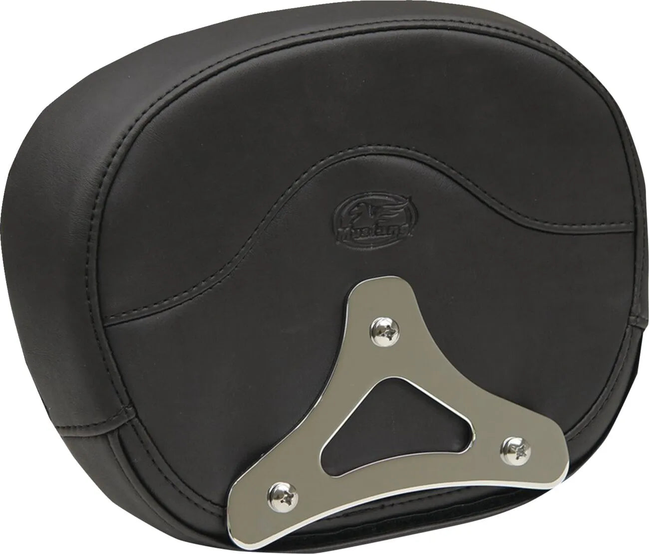 Mustang Deluxe Sissy Bar Pad - Carbon Fiber Inlay