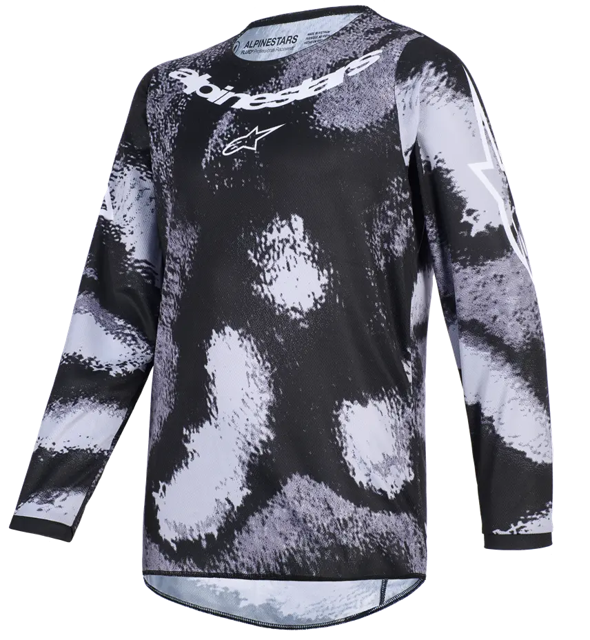 Alpinestars Youth Fluid Lahnd Jersey - Camo/Gray