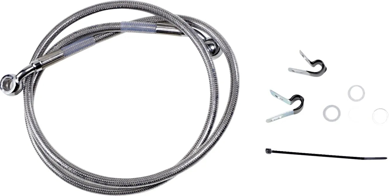 Drag Specialties Extended Brake Line Kit - Stainless Steel