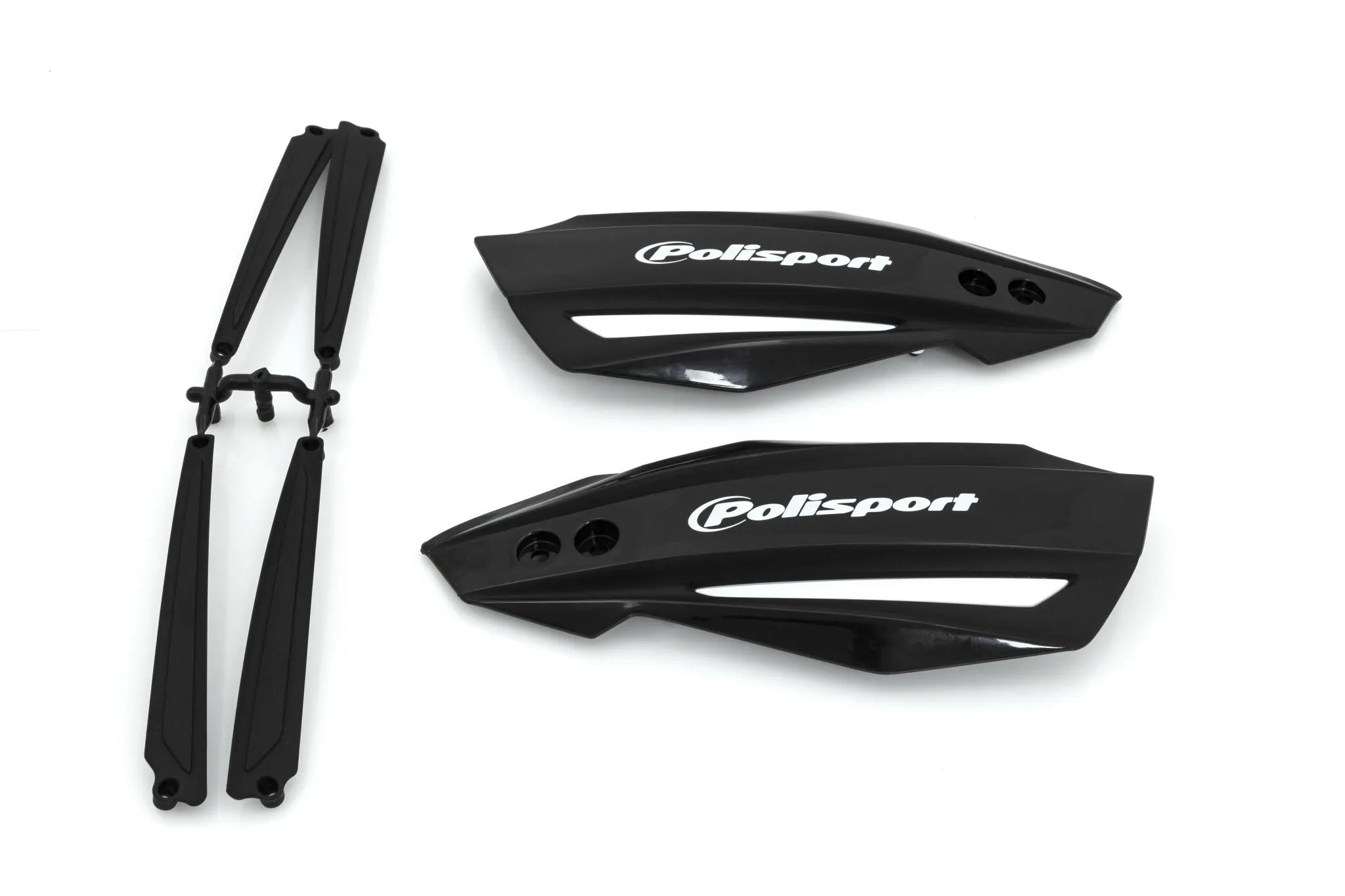 Polisport Bullit Håndbeskytter Udskiftning Plastik - Sort