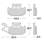 Moto-master Racing Brake Pads Atv Sintered Metal