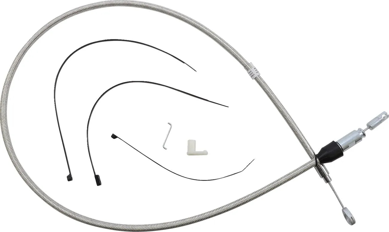 Magnum Shielding Polished Clutch Cable Quick Connect Upper