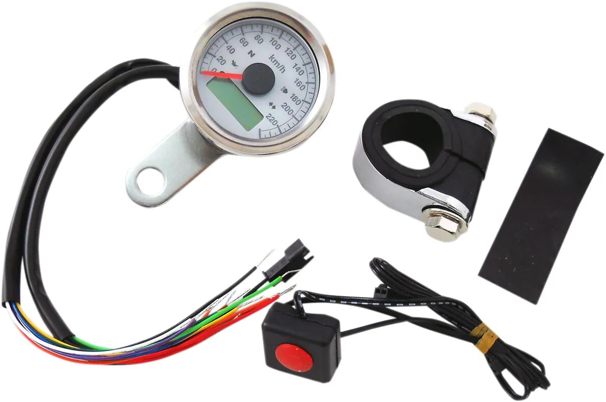 Drag Specialties Mini Programmerbar Speedometer