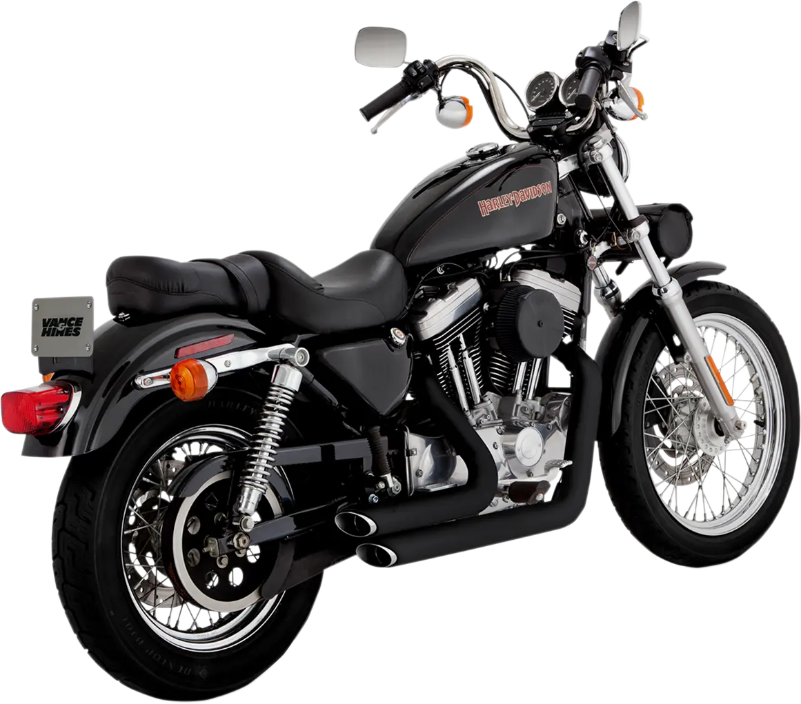 Vance & Hines Shortshots Staggered Exhaust System - Black