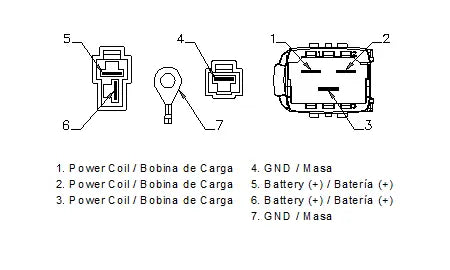 Motoplat Regulator - 35 Amp opladningseffekt