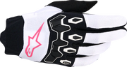 Alpinestars Stella Full Bore V2 Women's Mx Gloves - Black/White/Fluorescent Pink