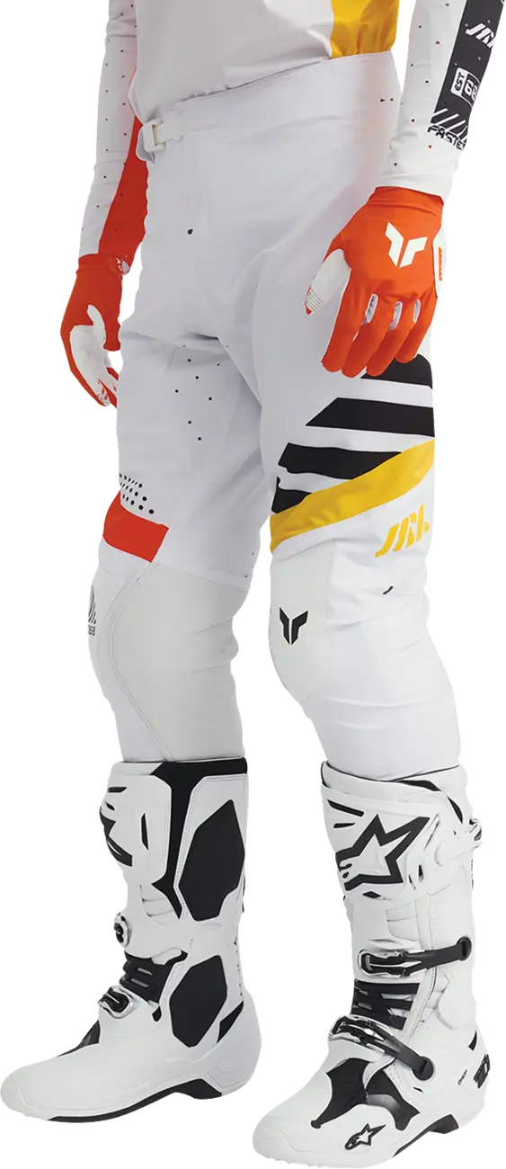 Thor Sportmode Synth Pants - Black/Orange/White/Yellow