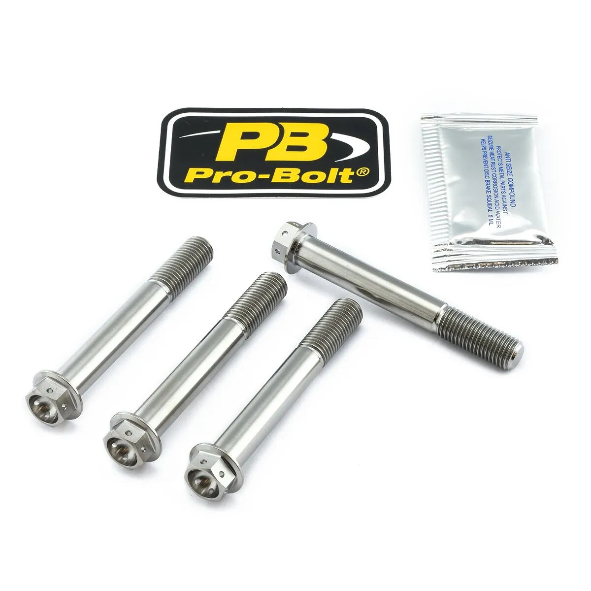 Pro Bolt Titanium Brake Caliper Mount Kit Front Silver