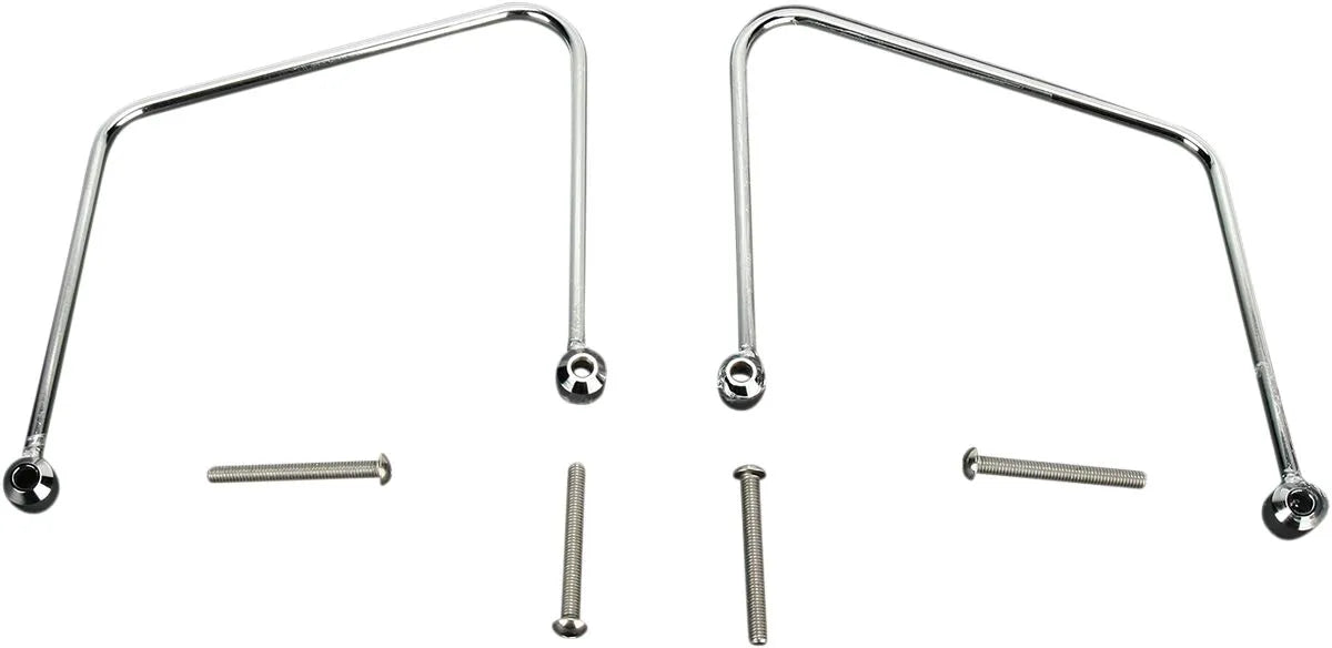 Cobra sadeltaskestøtter til Suzuki - Krom stål