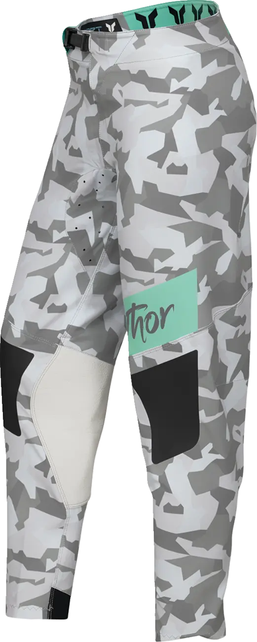 Thor Women's Sportmode Shadow Pants - Black/Green/Teal/Camo Gray