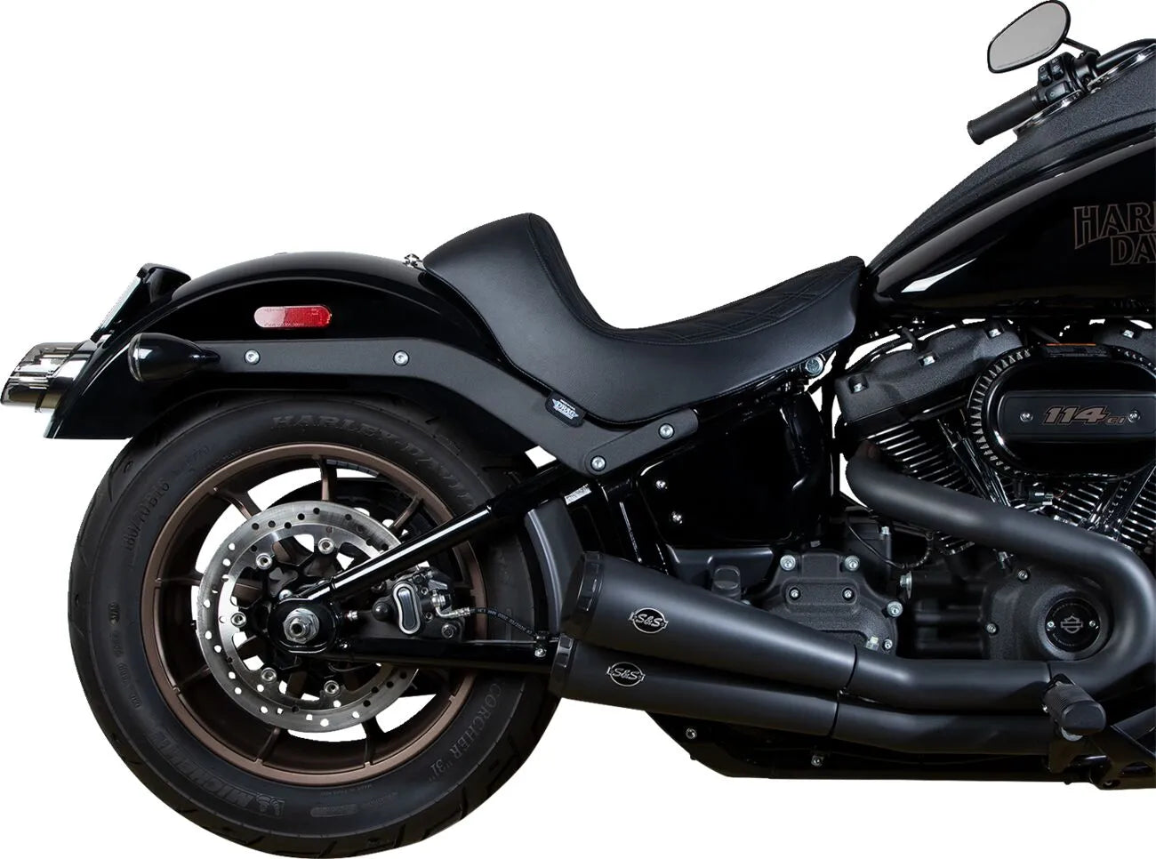 Drag Specialties Solo Sæde - Sort Vinyl