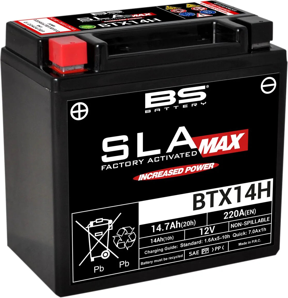 Bs Batteri Sla Max Agm Batteri - 12v