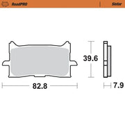 Moto-master Roadpro Sinter Brake Pad Front
