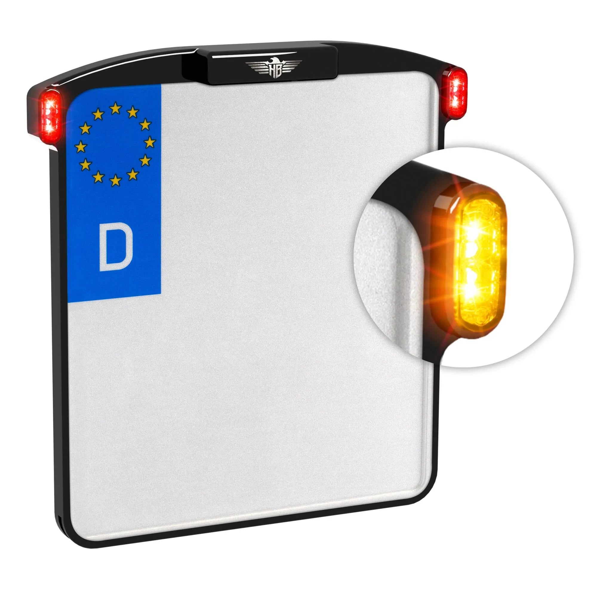 Heinz Bikes Micro License Plate Holder For European Motorcycles