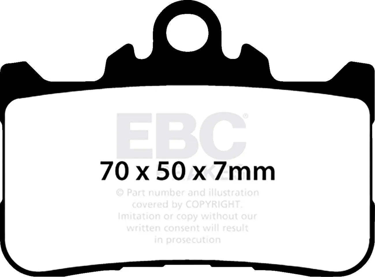 Ebc Fa-hh Series Sintered Brake Pads For Road Use