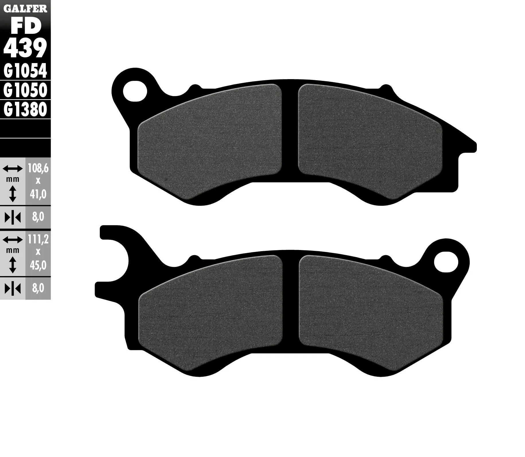 Galfer Organic Brake Pad Set - Superior Performance
