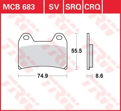 Trw All Round Sintered Metal Brake Pads