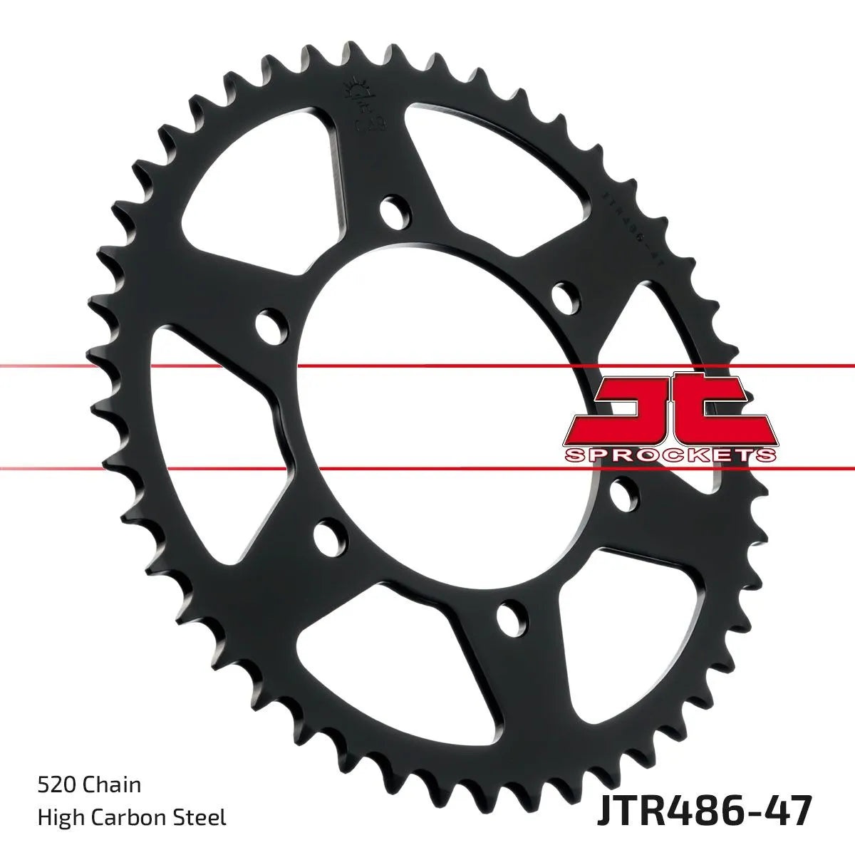 Jt Sprockets Stål Baghjul - 520, 47t