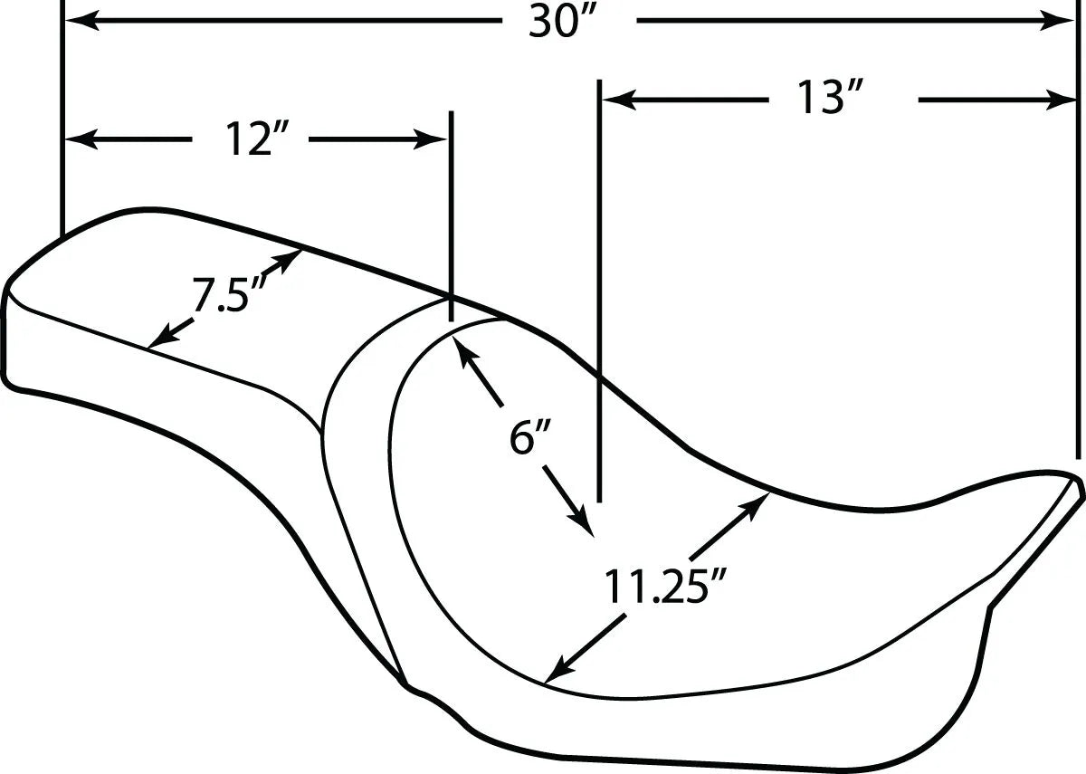 Drag Specialties Predator 2-up sæde