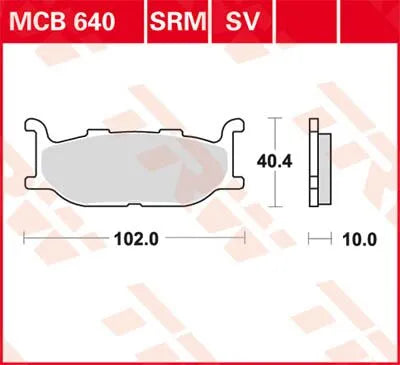 Trw Srm Series Sintered Scooter Brake Pads (Pair)