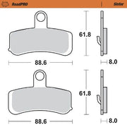 Moto-master Roadpro Sinter Brake Pad Front