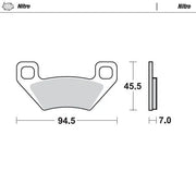 Moto-master Nitro Atv Brake Pads - Sintered Metal