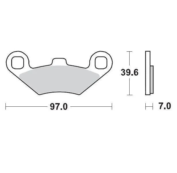 Moto-master Racing Sintered Brake Pads For Atv