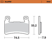 Moto-master Roadpro Sinter Brake Pad Front