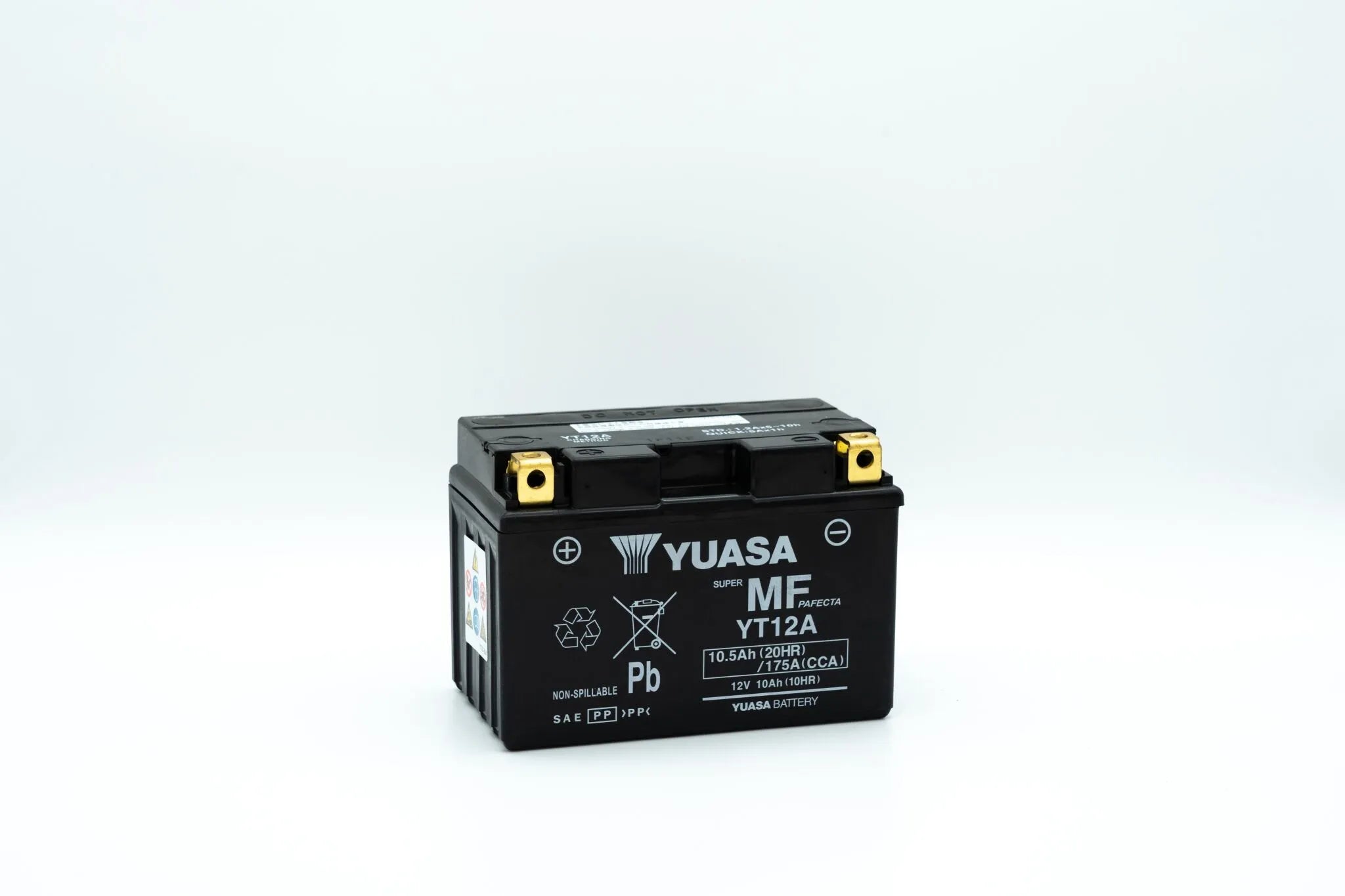 Yuasa Yt12a-bs Vedligeholdelsesfrit motorcykelbatteri
