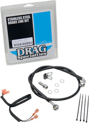 Drag Specialties Stainless Steel Brake Line Kit - Rear