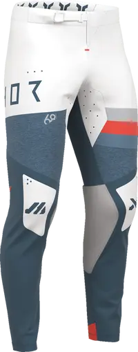 Thor Sportmode League Pants - Blue/Light Gray/Red/White