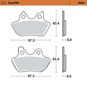 Moto-master Roadpro Sinter Brake Pad For Sport Motorcycles